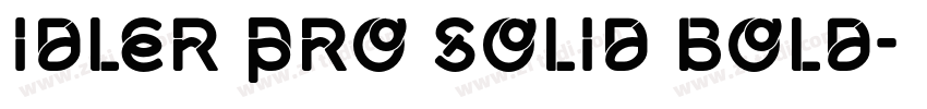 Idler Pro Solid Bold字体转换